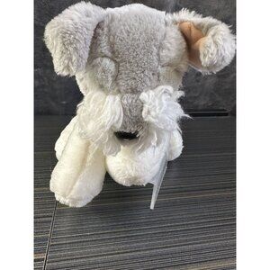 2004 Vintage Commonwealth Schnauzer Plush Puppy Dog 8" Stuffed Animal Floppy